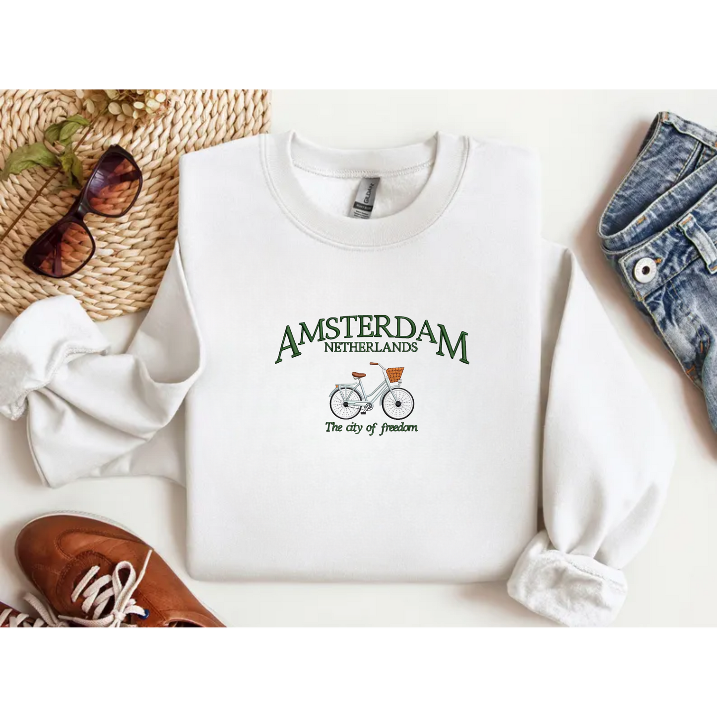 Sweat Amsterdam - Broderie