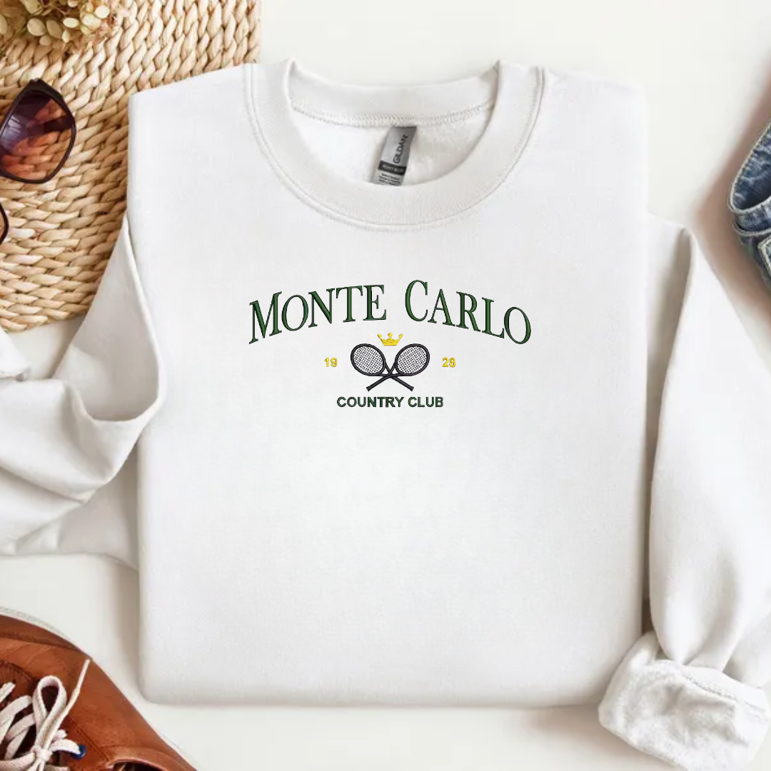 Sweat Monte Carlo - Broderie