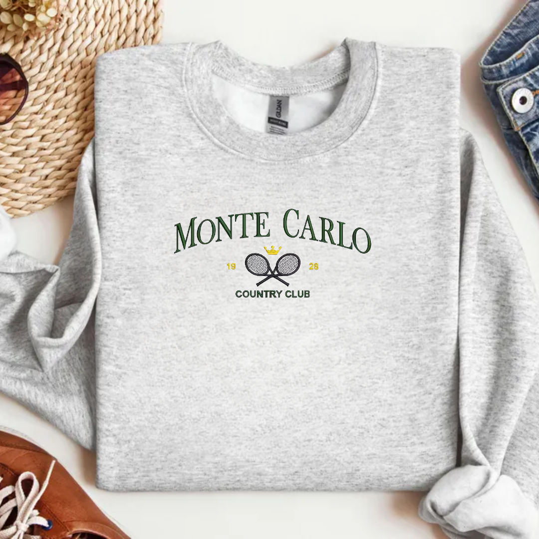 Sweat Monte Carlo - Broderie