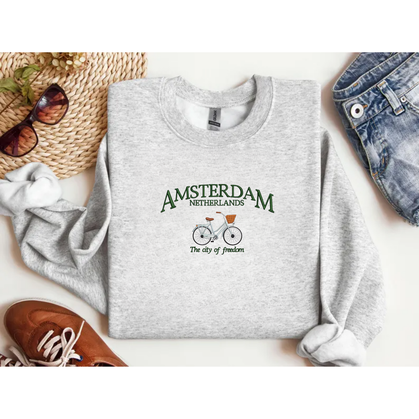 Sweat Amsterdam - Broderie