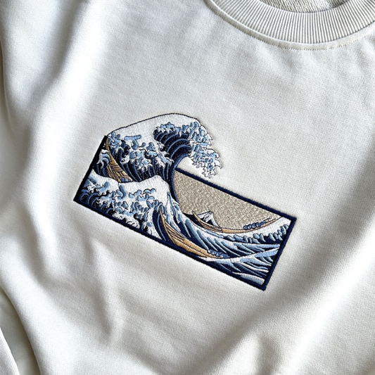 Sweat Wave Kanagawa - Broderie